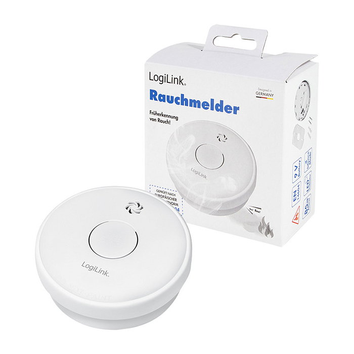 LogiLink Detector de Humo con batería de 1 año (EN14604)