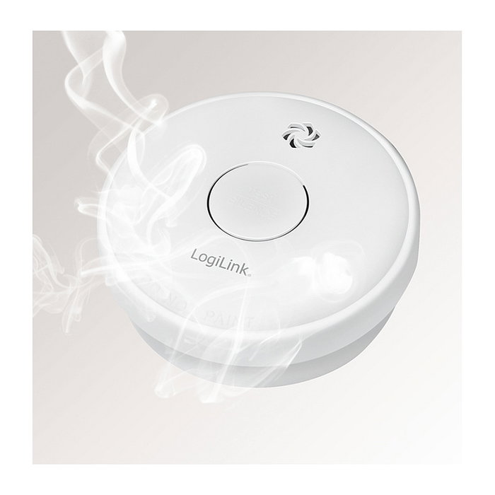 LogiLink Detector de Humo con batería de 1 año (EN14604)