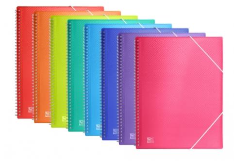 Oxford Carpeta A4 con 20 Fundas, Espiral, Gomas, Polipropileno, Colores Surtidos (Set 10) (Set de 10) Oxford Carpeta A4 con 20 Fundas, Espiral, Gomas, Polipropileno, Colores Surtidos (Set 10) (Set de 10)