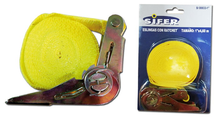 LAMS Cinta de Amarre Ratchet Sin Fin 25 mm x 4,60 m LAMS Cinta de Amarre Ratchet Sin Fin 25 mm x 4,60 m