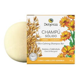 DEHESIA Champu Solido Bio Dermo-Calmante para Cuero Cabelludo Seco y Sensible 65Gr