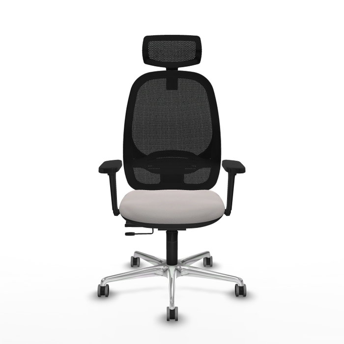 PIQUERAS Y CRESPO Silla de oficina Cilanco con mecanismo Sincro/Traslack, Blanco y Negro PIQUERAS Y CRESPO Silla de oficina Cilanco con mecanismo Sincro/Traslack, Blanco y Negro