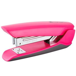 KANGARO Grapadora Nowa-35, Grapadora Metálica y de Plástico Ergonómica con Capacidad para 25 Hojas y Yunque Giratorio, Colores Surtidos Fucsia, Azul, Verde, Blanco