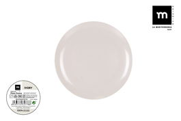 La Mediterranea Plato Postre Melamina Ivory 20 cm (24 Unidades)