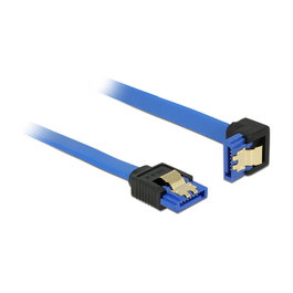 DeLOCK 85092 Cable SATA III 6 Gb/s de 0,7 m Azul/Negro