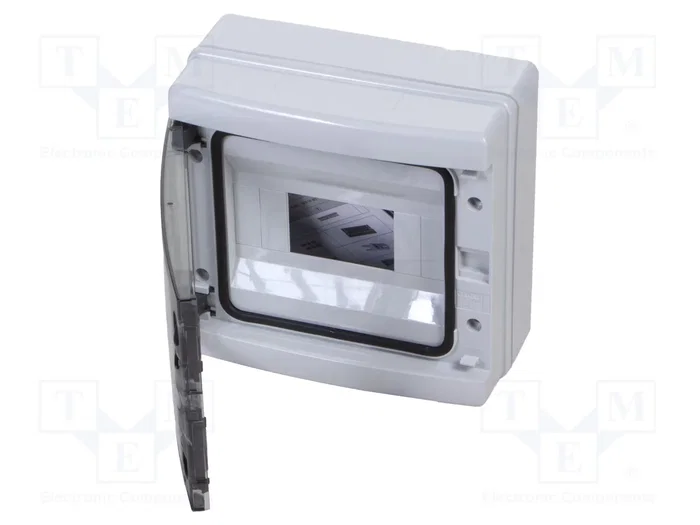 GEWISS Carcasa para aparatos modulares IP65 8 módulos gris