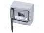 GEWISS Carcasa para aparatos modulares IP65 8 módulos gris