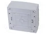 GEWISS Carcasa para aparatos modulares IP65 8 módulos gris
