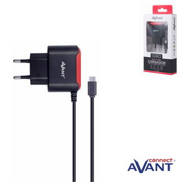 AVANT CONNECT Cargador de corriente con cable Micro USB 1A, color Negro