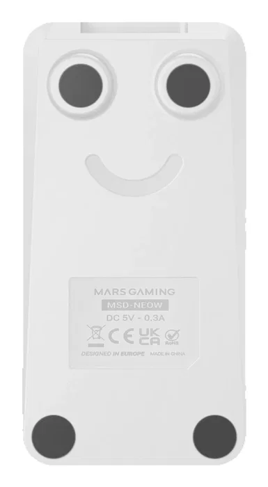 Control deck mars gaming msd-neo 15 teclas lcd 1 rueda 2 botones blanco