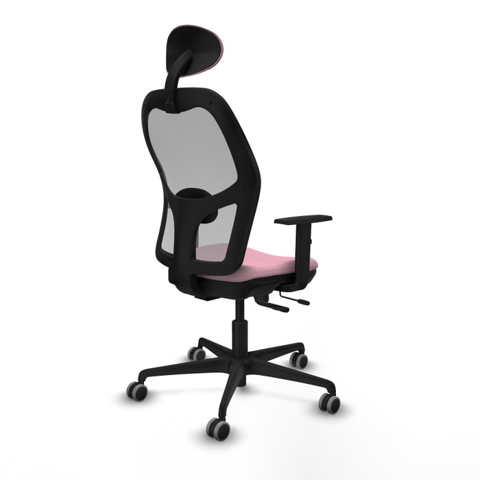 PIQUERAS Y CRESPO Silla de oficina Jorquera Rosa y Gris
