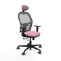 PIQUERAS Y CRESPO Silla de oficina Jorquera Rosa y Gris