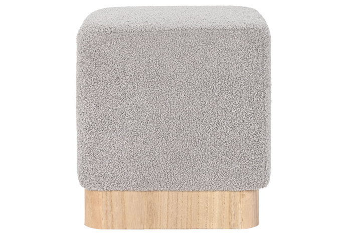 DKD Home Decor Reposapiés Gris 38 x 40 x 38 cm (2 Unidades) Poliester