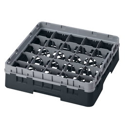 CAMBRO Cesta de lavado 25 compartimentos Negro
