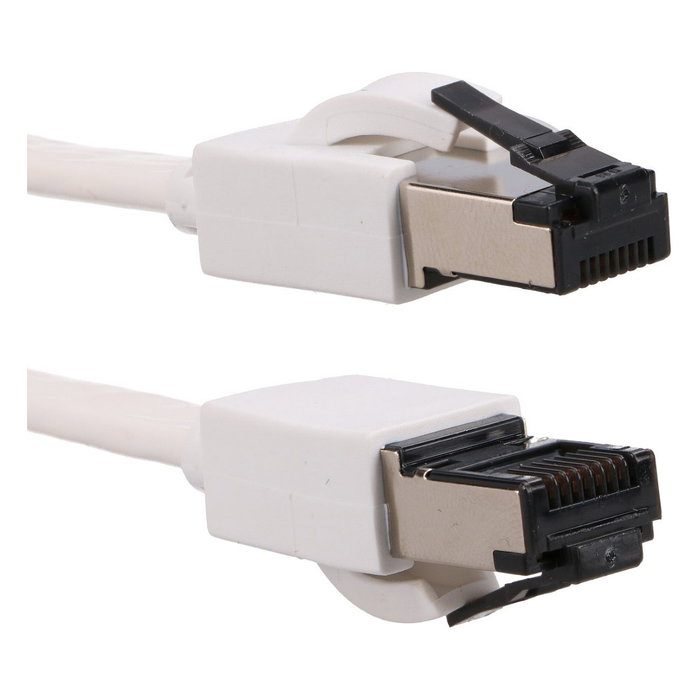 Extralink LAN Patchcord Cat.8 U/FTP 0,5m Blanco Plano Extralink LAN Patchcord Cat.8 U/FTP 0,5m Blanco Plano