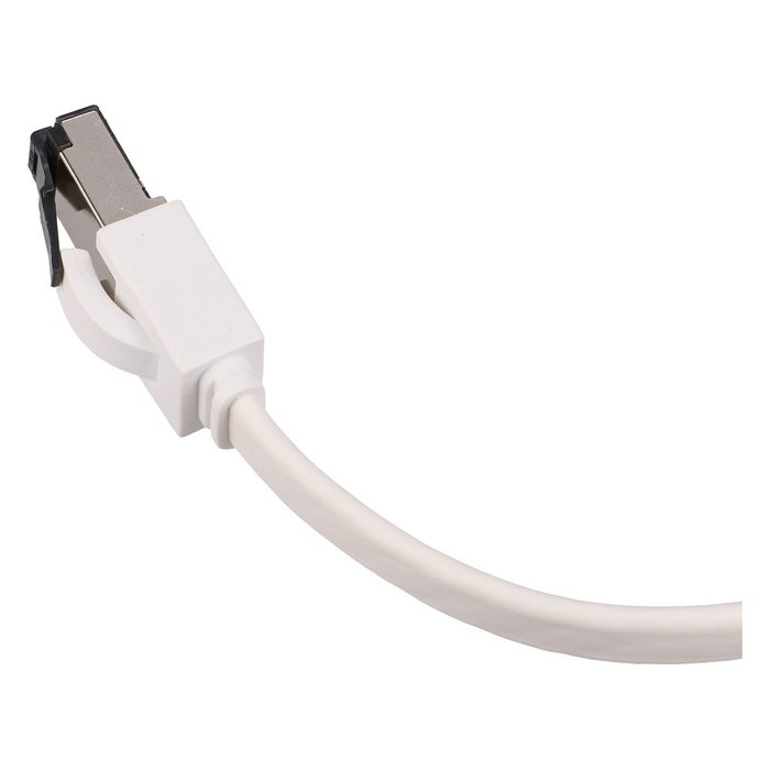 Extralink LAN Patchcord Cat.8 U/FTP 0,5m Blanco Plano Extralink LAN Patchcord Cat.8 U/FTP 0,5m Blanco Plano