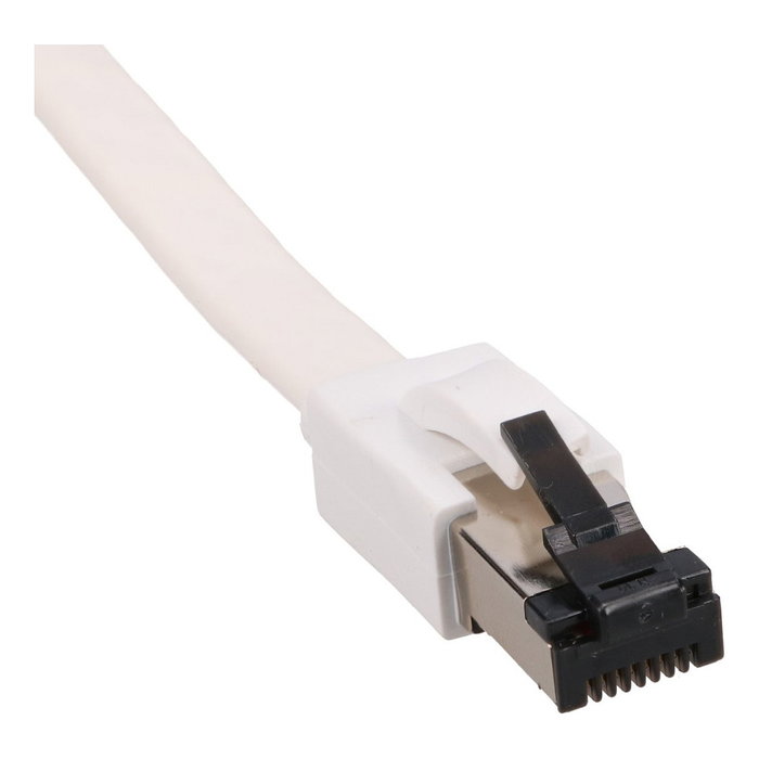 Extralink LAN Patchcord Cat.8 U/FTP 0,5m Blanco Plano Extralink LAN Patchcord Cat.8 U/FTP 0,5m Blanco Plano