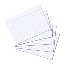 herlitz Tarjetas de archivo A8, 100 unidades, blanco