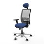 PIQUERAS Y CRESPO Silla de oficina Zulema Azul marino y Gris