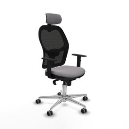 PIQUERAS Y CRESPO Silla de oficina Jorquera Gris y Negro