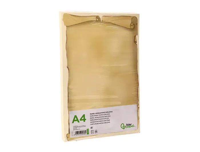 Liderpapel Papel Pergamino Din A4 Diploma 180 gr Paquete de 50 Hojas