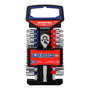 Workpro Juego de Carraca y Vasos 19 Piezas 3/8 Pulg - Llave de Carraca de 3/8 Pulg con 72 Dientes, Incluye 9 Vasos SAE y 9 Vasos Métricos Hexagonales, Acero al Cromo Vanadio