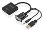 Aisens A115-0872 Conversor SVGA y Audio a HDMI Negro 20cm