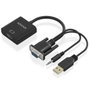 Aisens A115-0872 Conversor SVGA y Audio a HDMI Negro 20cm