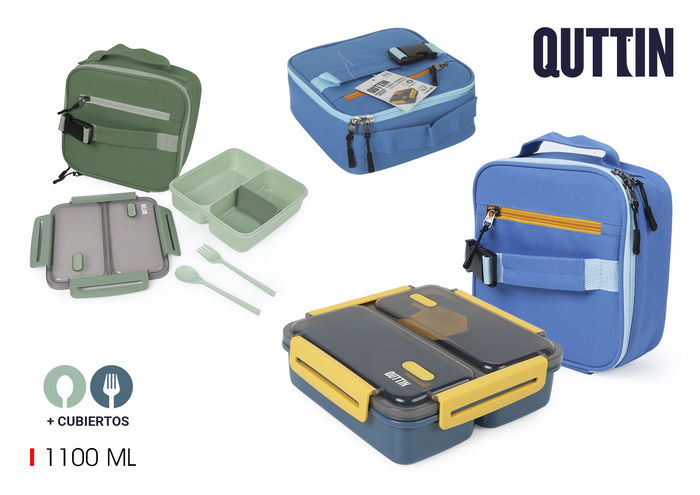 Quttin Funda Térmica Fiambrera 1100Ml 22x22x8.9Cm (6 Unidades) Quttin Funda Térmica Fiambrera 1100Ml 22x22x8.9Cm (6 Unidades)