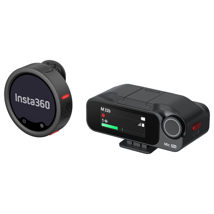 Insta360 Mic Pro Micrófono Inalámbrico de Mano/Solapa, 400 m, Cardioide/Bidireccional/Omnidireccional, 130 dB, 20-20000 Hz, Negro Insta360 Mic Pro Micrófono Inalámbrico de Mano/Solapa, 400 m, Cardioide/Bidireccional/Omnidireccional, 130 dB, 20-20000 Hz, Negro