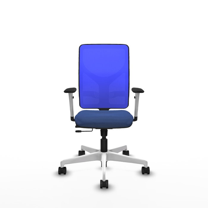 PIQUERAS Y CRESPO Silla de oficina Motilla con mecanismo Sincro/Traslack Azul