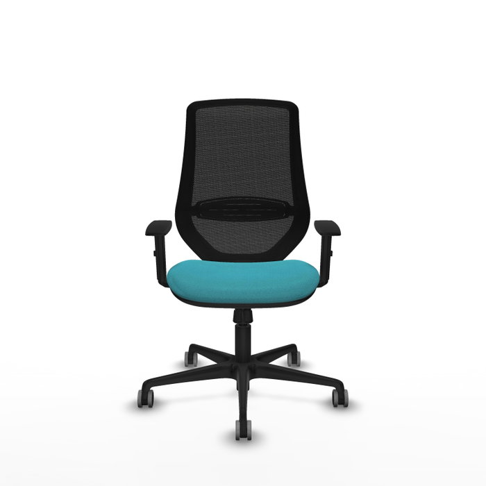 PIQUERAS Y CRESPO Silla de oficina Mardos con mecanismo Sincro, Turquesa y Negro PIQUERAS Y CRESPO Silla de oficina Mardos con mecanismo Sincro, Turquesa y Negro