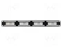 Qoltec Panel de parches 24 puertos Cat.6 UTP Negro