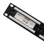 Qoltec Panel de parches 24 puertos Cat.6 UTP Negro