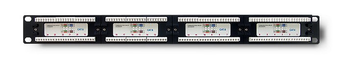 Qoltec Panel de parches 24 puertos Cat.6 UTP Negro Qoltec Panel de parches 24 puertos Cat.6 UTP Negro