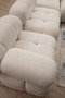 Atelier Del Sofa Sofá 1 Plaza 1R Cream Bouclette Tela Poliéster 95x95x75cm