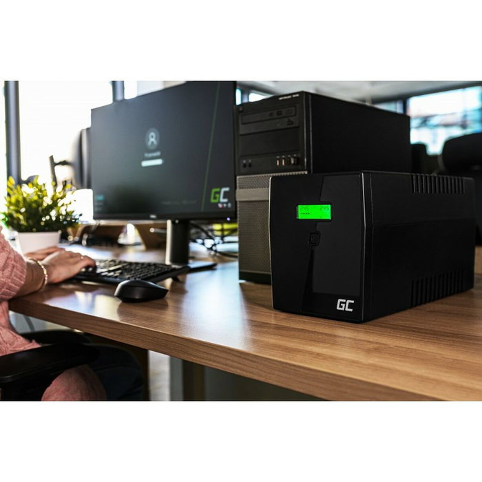 Green Cell UPS08 1000VA 700W Negro