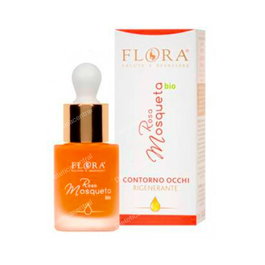 FLORA Aceite Contorno de Ojos Rosa Mosqueta Bio 15ml Regenerador Nutritivo Elastizante