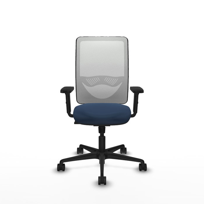 PIQUERAS Y CRESPO Silla de oficina Zulema con mecanismo Sincro, Azul marino y Blanco PIQUERAS Y CRESPO Silla de oficina Zulema con mecanismo Sincro, Azul marino y Blanco