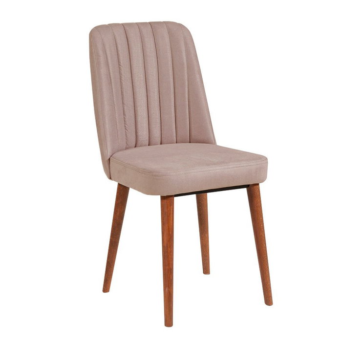Hanah Home Juego de Mesa y Sillas Extensible de Comedor, Tablero Melamina Nogal y Piedra, Tapizado Terciopelo, 130x80 cm Hanah Home Juego de Mesa y Sillas Extensible de Comedor, Tablero Melamina Nogal y Piedra, Tapizado Terciopelo, 130x80 cm