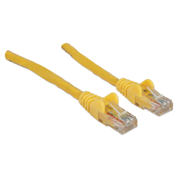 Intellinet Patch Cable RJ45 Cat6 UTP 2 metros Amarillo con Hebelschutz - CCA, 24 AWG, Contactos en Oro
