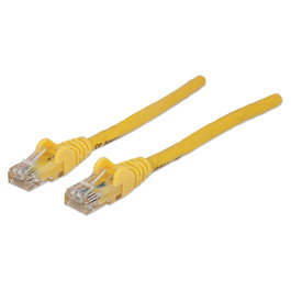 Intellinet Patch Cable RJ45 Cat6 UTP 2 metros Amarillo con Hebelschutz - CCA, 24 AWG, Contactos en Oro