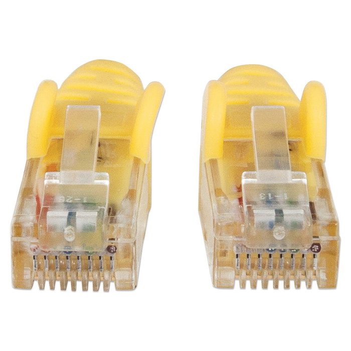 Intellinet Patch Cable RJ45 Cat6 UTP 2 metros Amarillo con Hebelschutz - CCA, 24 AWG, Contactos en Oro