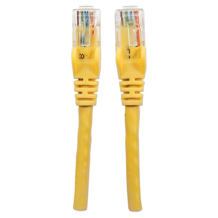 Intellinet Patch Cable RJ45 Cat6 UTP 2 metros Amarillo con Hebelschutz - CCA, 24 AWG, Contactos en Oro