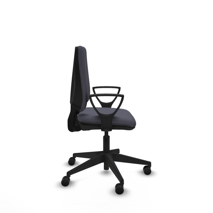 PIQUERAS Y CRESPO Silla de oficina Elche Gris oscuro con Brazos Fijos PIQUERAS Y CRESPO Silla de oficina Elche Gris oscuro con Brazos Fijos