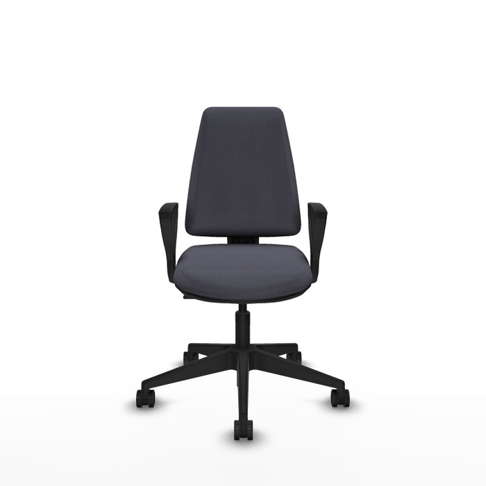 PIQUERAS Y CRESPO Silla de oficina Elche Gris oscuro con Brazos Fijos PIQUERAS Y CRESPO Silla de oficina Elche Gris oscuro con Brazos Fijos