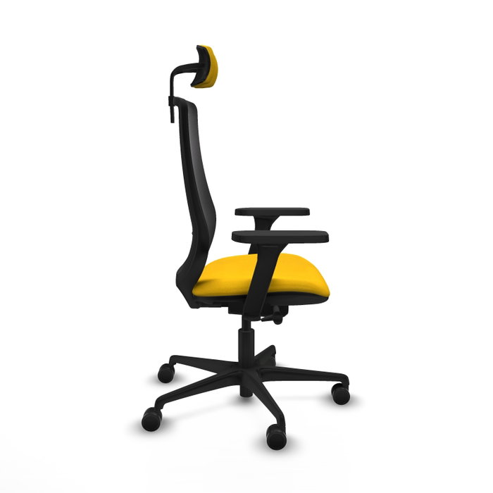 PIQUERAS Y CRESPO Silla de oficina Mardos Amarillo y Negro