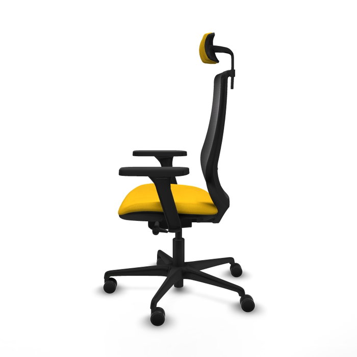 PIQUERAS Y CRESPO Silla de oficina Mardos Amarillo y Negro