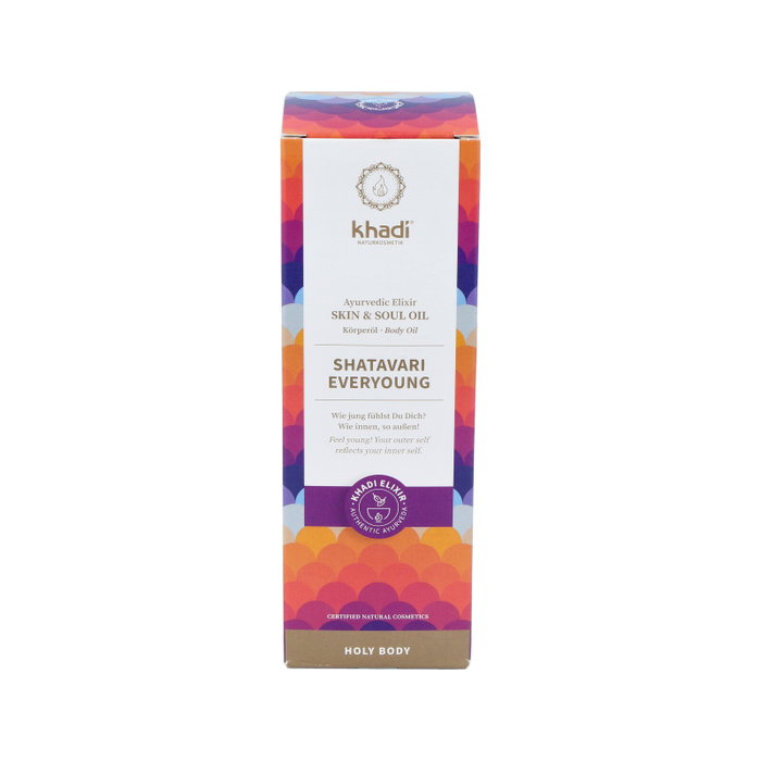 KHADI Aceite Elixir Ayurveda Shatavari Antiedad 100ml KHADI Aceite Elixir Ayurveda Shatavari Antiedad 100ml