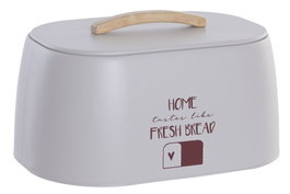 DKD Home Decor Panera Metal y Madera de Hevea Beige